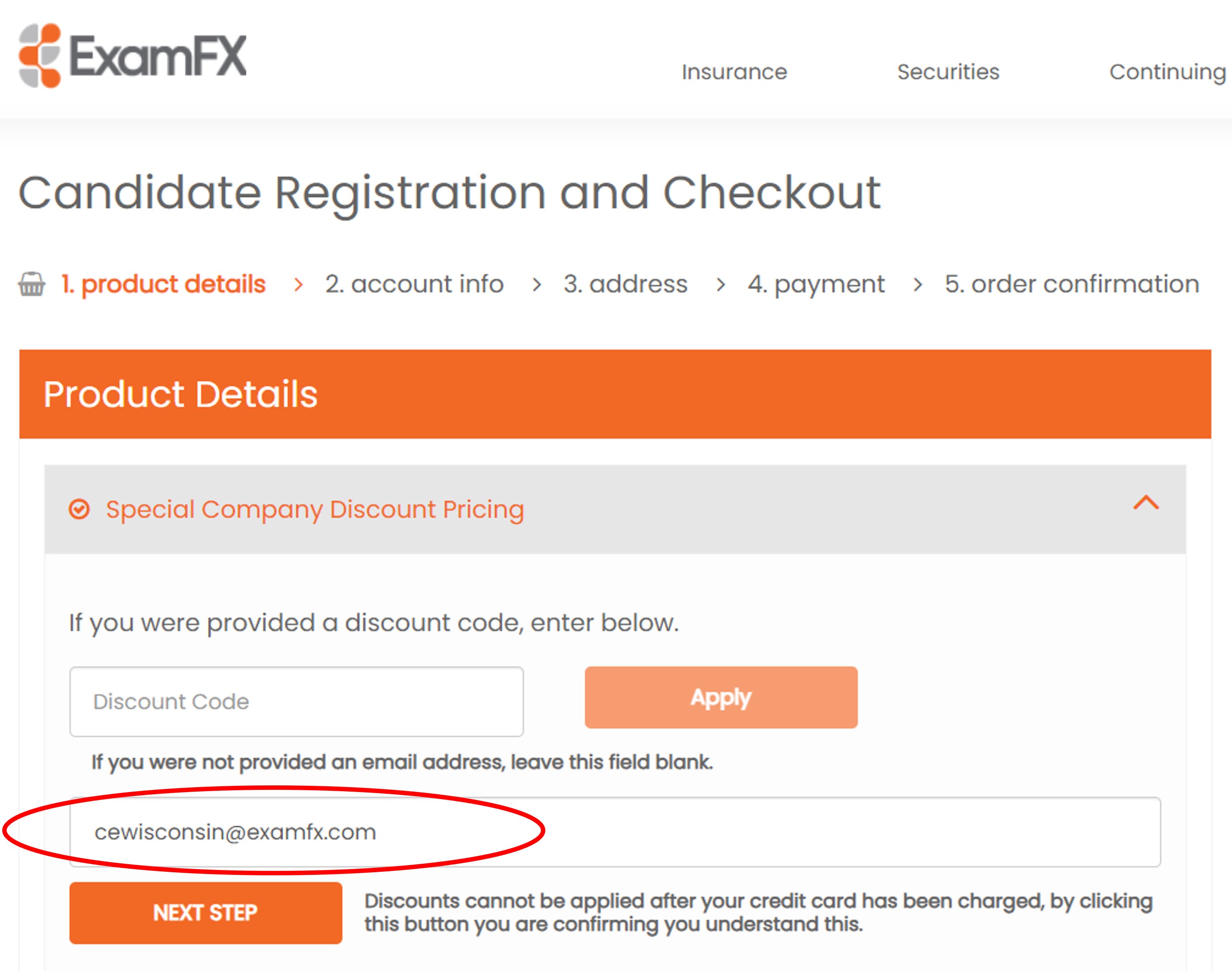 ExamFX page screenshot